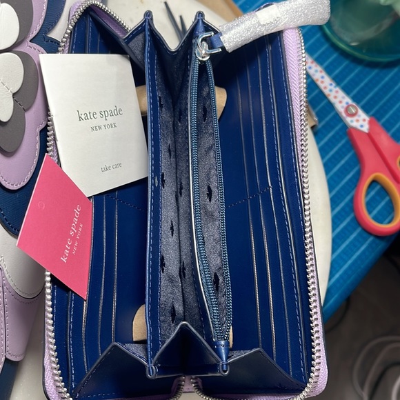 kate spade “Reiley Flower” Tote w/Matching Continental Wallet - NWT - Picture 10 of 17